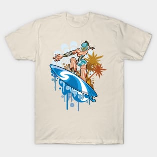 Cyborg surfer T-Shirt